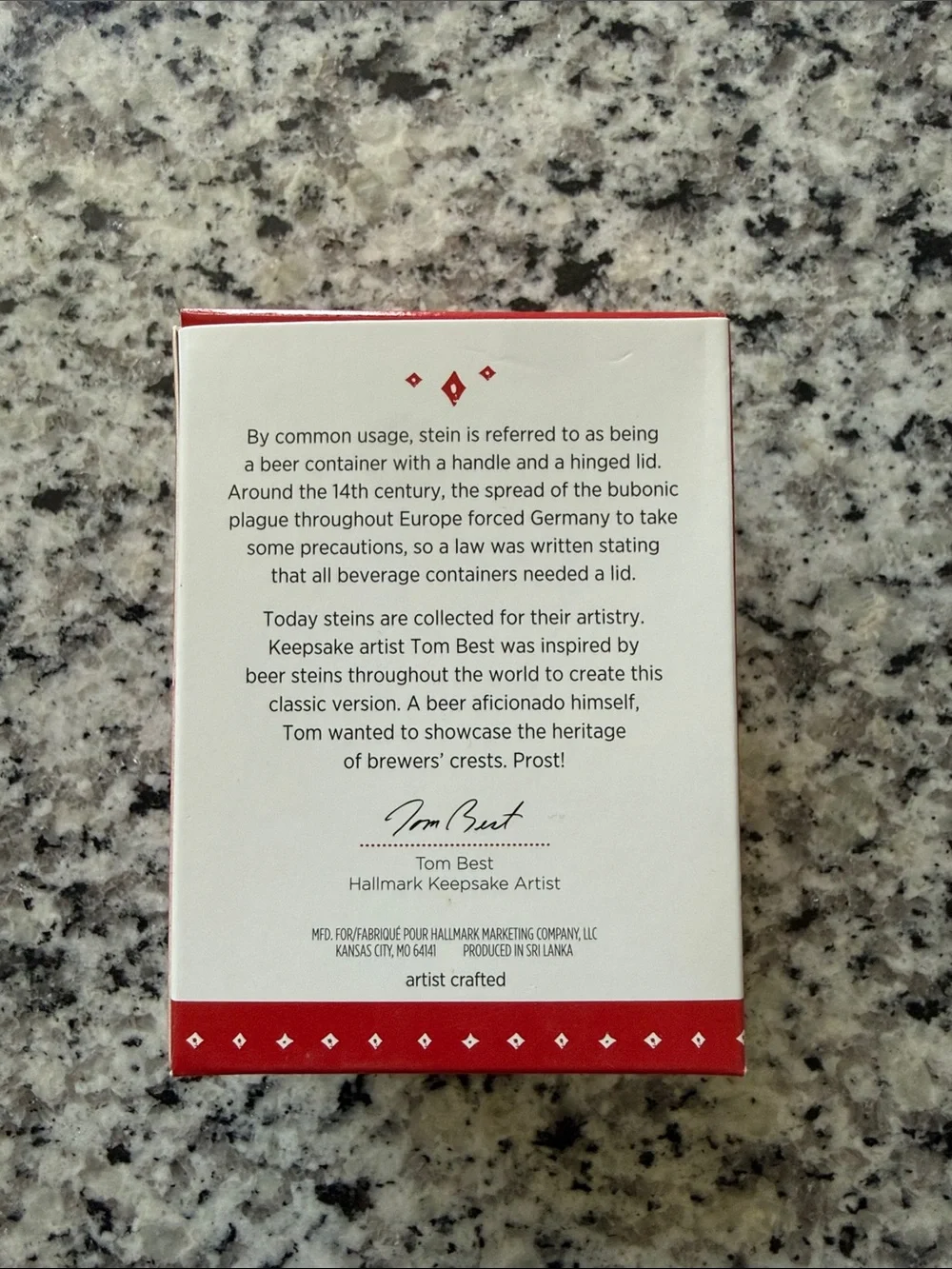 Hallmark keepsake beer